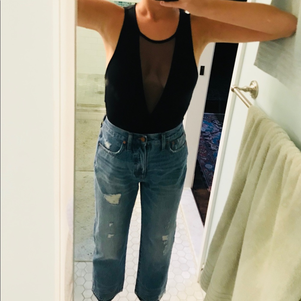 Free People Mesh tank